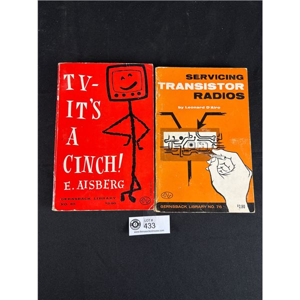 2 1920s Books of Servicing Transitor Radios and TVs