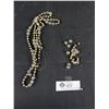 Image 1 : Antique Crystal + Faux Pearl Necklace