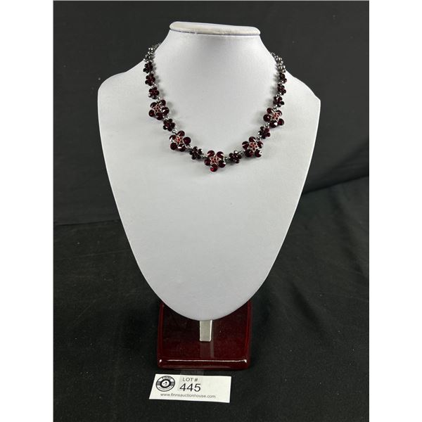 Red Rhinestone Necklace