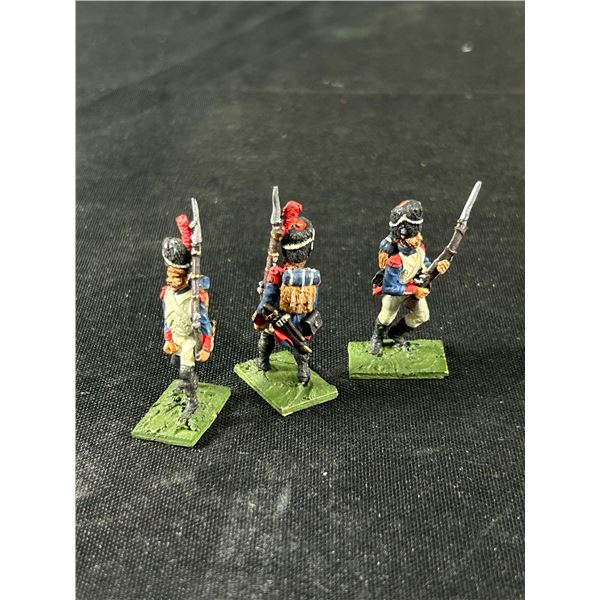 3 Military Miniatures, Hand Painted Metal By John Mitchell Malvern Worcestershire England
