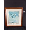 Image 1 : Ltd Ed 4261/9600 Framed "Silent Stare" Print By Leo Stans. Approx. 21 1/2" x 24"