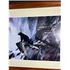Image 2 : Matted & Framed Black Bear & Cubs Overlooking Waterfall Picture. NO SHIPPING Approx. 29" x 41"