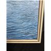 Image 2 : Framed Canvas Of Hawk Over Looking River By CoJe . NO SHIPPING Approx. 26" x 35" x 2 3/4"