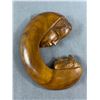 Image 4 : Vintage Décor Lot - Wood Carved Mother & Child, Stamped Tin/Copper Art & Egyptian Etched Metal Plate