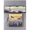 Image 2 : Wood Décor - Wolf Burl Plaque & 2 Woodland Plaques