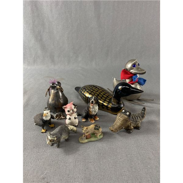 Lot Of Whimsical Décor - Brass, Plastic, Ceramic & More