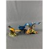 Image 1 : Lot Of 3 Birds - Blue Jay, Metal Blue Bird & Pheasant Made In Japan
