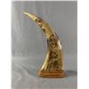 Image 1 : Vintage Finely Detailed Asian Carved Horn. Approx. 12" H