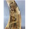 Image 2 : Vintage Finely Detailed Asian Carved Horn. Approx. 12" H