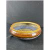 Image 3 : Vintage Brass Key Holder & 8" x 3" Pottery Bowl