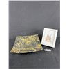 Image 1 : Framed Bob Cat Print. Approx. 6" x 8" & Leopard Plater Approx. 12" x 12"