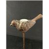 Image 3 : Japan National Silver Company 7.5" Vase & Heavy Cast 11" Bird Candle