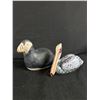 Image 2 : Home Décor Lot - Tin Sign, Wood Pelican, Kenya Stone Pelican & Whimsical Parrot