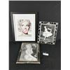 Image 1 : Lot Of 3 Various Framed Marilyn Monroe Pictures