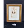 Image 1 : Nicely Framed & Signed 2003 Nude Woman Portrait. Approx. 13" x 11"