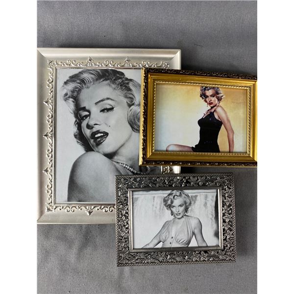 Lot Of 3 Various Framed Marilyn Monroe Pictures