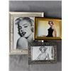 Image 1 : Lot Of 3 Various Framed Marilyn Monroe Pictures
