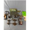 Image 1 : Vintage Lot - Bolt On Ice Skates, Door Knobs, Toy Wheels & More