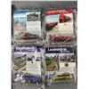 Image 2 : 8 Locomotives Of The World In Sealed Packages & 2 Pkgs Of Road Race Accessories