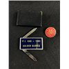 Image 1 : P.I. AAU-1961 Golden Gloves MoneyClip/Knife & 1913 Trial Match Pin