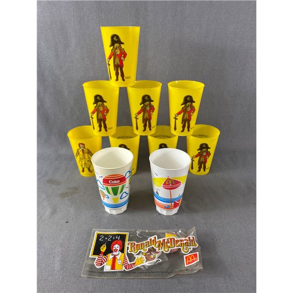 McDonald's Cups & Eraser/Pencil Sharpner