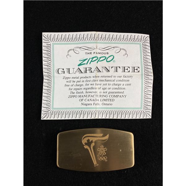1988 Calgary Winter Olympics Zippo Multi Function Money Clip/Knife