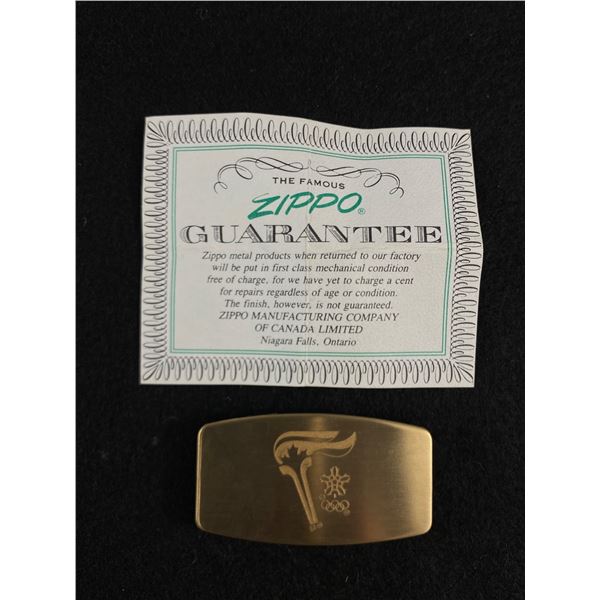 1988 Calgary Winter Olympics Zippo Multi Function Money Clip/Knife