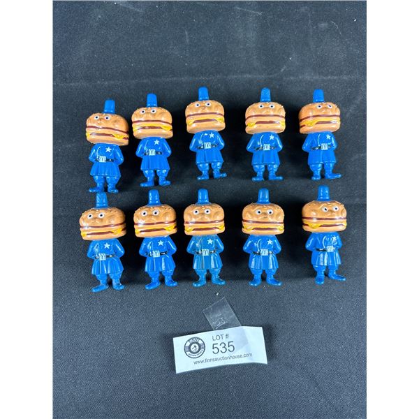 10 McDonald's 3" Officer Big Mac Figurines