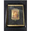 Image 2 : Vintage Lot - 1925 Reverse Silhouette Foil Art (4.5" x 4.5") Brass Door Knobs, Electric Lighter (As 