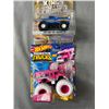 Image 2 : 3 HotWheels Monster Trucks & 1 Greenlight Kings Of Crunch Die-Cast Vehicles In Original Package