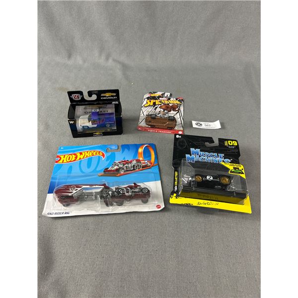 Assortment Of Collectible Die-Cast Vehicles In Original Packages, Including HotWheels