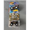 Image 3 : 4 HotWheels Monster Truck Die-Casts Vehicles In Original Packages