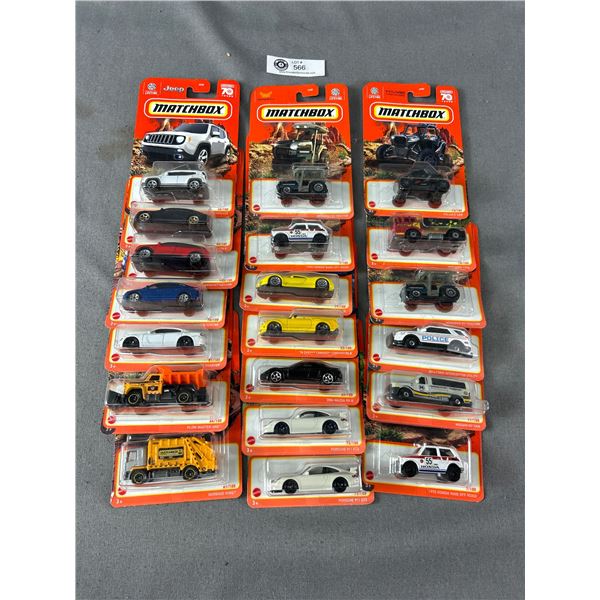 Lot Of 20 Matchbox Die-Cast Vehicles In Original Packages
