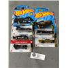 Image 1 : 4 Batman & 1 Spiderman HotWheels Collectible Die-Cast Vehicles In Original Packages