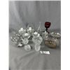 Image 1 : Lot Of Assorted Home Décor - Crystal Knife Holders, Candle Holders & More