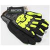 Image 1 : BDG IMPACT/CUT RESISTANT LVL 5 HI-VIZ WORK GLOVES SIZE L