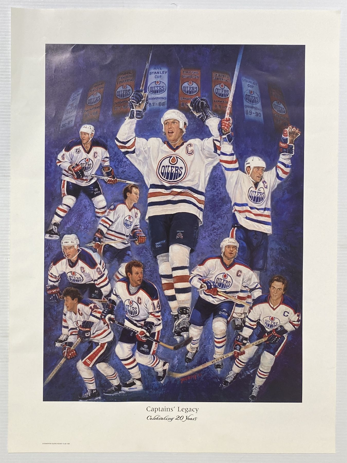 Oilers Captain 1999 OILERS CAPTAIN'S LEGACY CELEBRATING 20 YEARS PRINT