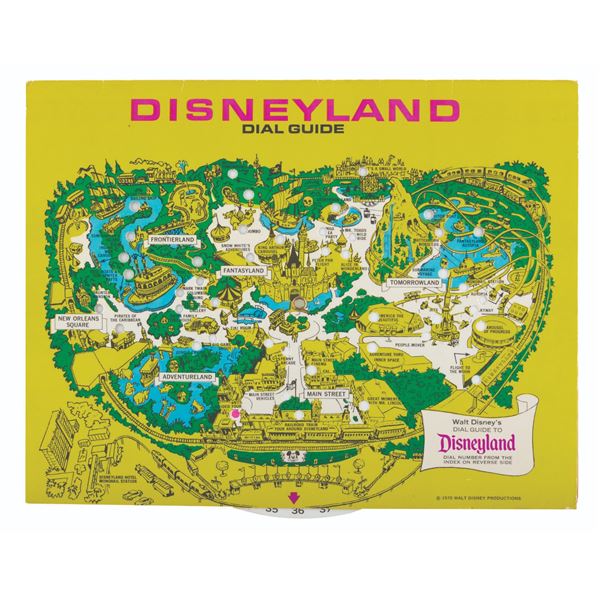 A 1970 Disneyland Dial Guide.