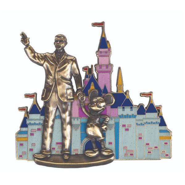 A Disney Partners Statue Jumbo Pin.