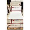 Image 2 : PALLET OF 12 X 24" CERAMIC TILE IN WHITE SHELL DESIGN 16SQ.FT. PER BOX APPROX 42 BOXES, APPROX