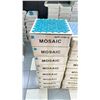 Image 2 : 5 STACKS OF GLASS MOSAIC TILE; APPROX 120SQ.FT. IN MERFISHAQUA, APPROX 105SQ.FT. IN MERSHEOCEAN,