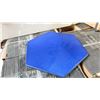 Image 2 : HALF PALLET OF HEXAGON PORCELAIN COLOUR MAN TILES IN DARK BLUE 10SQ.FT. PER BOX, APPROX 33