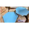 Image 2 : HALF PALLET OF HEXAGON PORCELAIN COLOUR MAN TILES IN LIGHT BLUE 10SQ.FT. PER BOX, APPROX 44