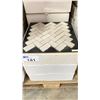 Image 2 : 3 BOXES OF MARBLE MOSAIC TILE IN CY44 12 X 1SQ.FT. SHEETS PER BOX APPROX 36SQ.FT. TOTAL
