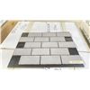 Image 2 : PALLET OF GLOSSY PORCELAIN MOSAIC TILES; APPROX 120SQ.FT. GREY & APPROX 288SQ.FT. BLUE