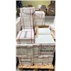 Image 2 : PALLET OF 12 X 12" PORCELAIN TILE IN POLISHED WHITE 11SQ.FT. PER BOX, APPROX 53 BOXES, APPROX