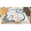 Image 2 : 25 BOXES OF 200MM X 200MM PORCELAIN DECOR TILES, APPROX 12.92SQ.FT. PER BOX, APPROX 323SQ.FT. TOTAL.