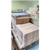 Image 2 : PALLET OF 600 X 600MM TEXTURED PORCELAIN TILE IN HERINGBONE WOOD, APPROX 15.5SQ.FT. PER BOX, APPROX