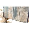 Image 2 : PALLET OF CERTIFIED PORCELAIN 6 X 24" PORCELAIN TILES IN ANTIQUE WOOD CHARCOAL BROWN, 11SQ.FT. PER
