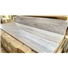 Image 2 : PALLET OF CERTIFIED PORCELAIN 6 X 36" PORCELAIN TILES IN ANTIQUE WOOD CHARCOAL BROWN, 12SQ.FT. PER